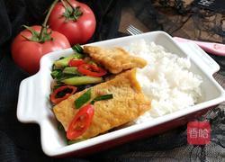蒜苗炒豆腐便当的做法图解8