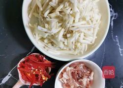 莲菜炒肉丝双色米便当的做法图解2