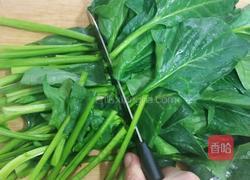 比店里都好吃的经典快手菜老醋花生菠菜的做法图解3