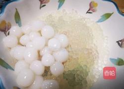 小汤圆绿西米露的做法图解2