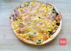 黑胡椒鸡肉玉米披萨的做法图解5