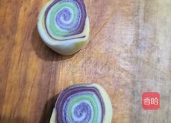 彩虹芋泥蛋黄酥的做法图解17