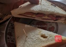 鸡蛋火腿三文治的做法图解7