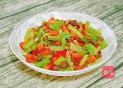 芹菜丁炒牛肉的做法图解20