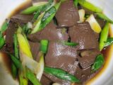 家常炒鸭血
