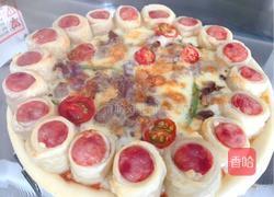 意大利芝士牛肉pizza（空气炸锅版）的做法图解9
