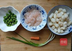 藕带炒虾仁的做法图解1