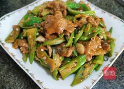 秋葵口蘑小炒肉的做法图解10