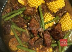 排骨炖玉米豆角的做法图解8