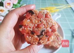 花朵午餐肉饭团的做法图解12