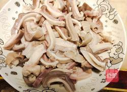 藕带炒猪肚的做法图解4