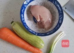 蔬菜鸡肉饼（低卡减脂）的做法图解1