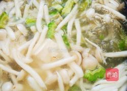 海鲜菇豆腐汆丸子的做法图解11