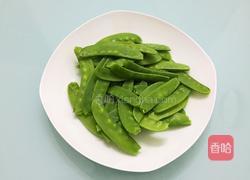 荷兰豆炒肉的做法图解2