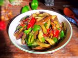 原始青椒炒茄子