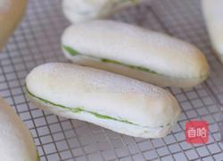 身形迷你的软式抹茶夹馅法国面包的做法图解8