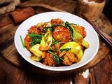 小白菜烧肉圆子