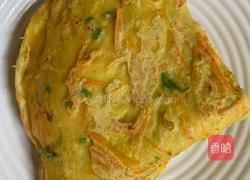 胡萝卜青椒鸡蛋饼的做法图解9