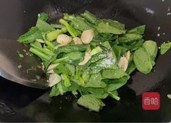 肉丸子炒小芥菜的做法图解9