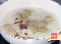 菊花萝卜丸子汤的做法图解7