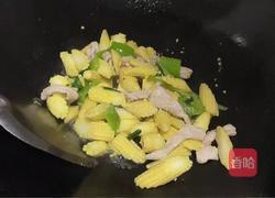 肉片炒玉米笋的做法图解7