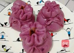 紫薯豆沙福袋的做法图解12