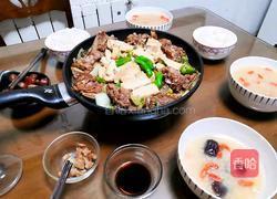 菊花菜烧牛排骨的做法图解1