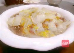 五花肉烧大白菜的做法图解1
