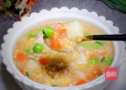 三色丁肉末粥的做法图解12