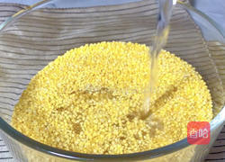 莲藕肉末小米粥的做法图解1