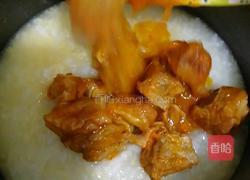 牛肉窝蛋二米粥的做法图解3