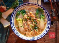 青菜肉丝汤面的做法图解12