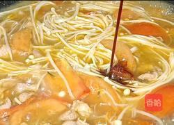 金针菇番茄肉片汤的做法图解10
