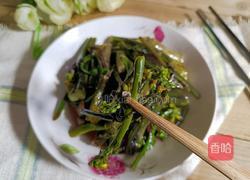醋溜红菜苔的做法图解7
