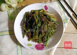 醋溜红菜苔的做法图解8