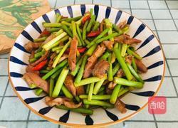 蒜苔炒肉丝的做法图解11