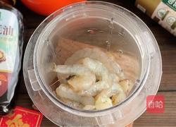 秋葵蒸虾肉的做法图解1