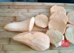 红薯糯米红枣葡萄干小窝头的做法图解3