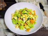 蚕豆米炒鸡蛋
