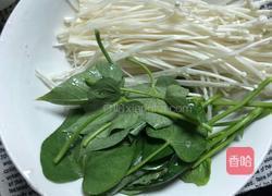 红薯叶肉丝汤面-神奇的面粉的做法图解5