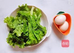 生菜炒鸡蛋的做法图解2