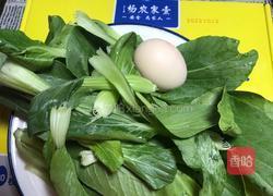 鸡蛋拌小白菜的做法图解1