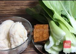 小白菜炖豆渣的做法图解1