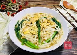 茼蒿鸡蛋汤面的做法图解10