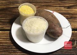 紫薯双米粥的做法图解1