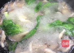 小白菜蘑菇蛋汤的做法图解5