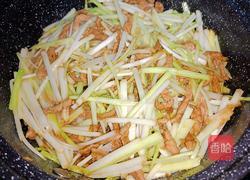 肉丝炒韭黄的做法图解4
