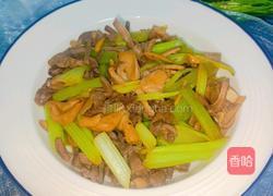 鸭杂炒芹菜的做法图解11