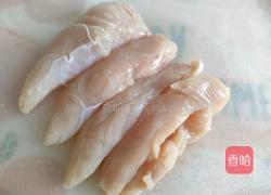 口蘑炒鸡胸肉盖浇饭的做法图解3