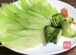 西芹孔雀开屏的做法图解11